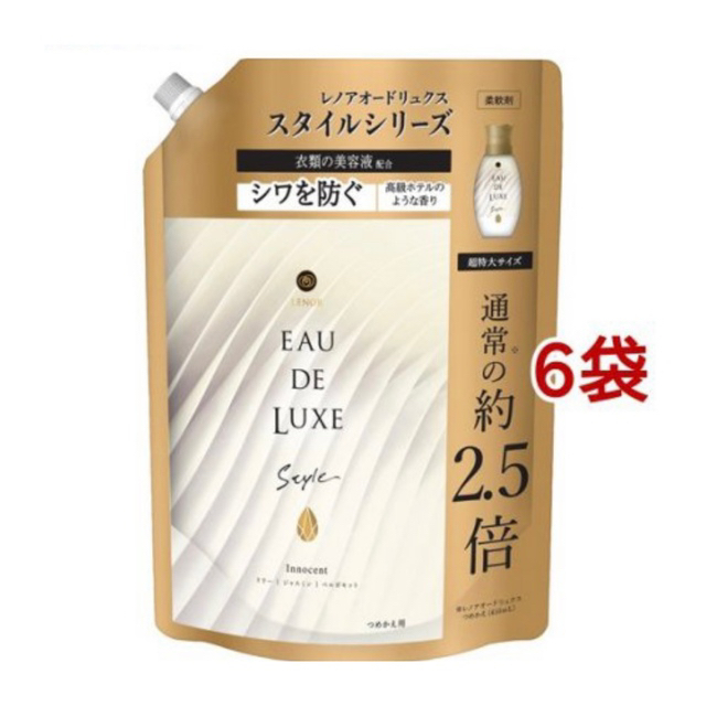 レノア オードリュクス スタイル イノセント つめかえ用 1010ml×6袋