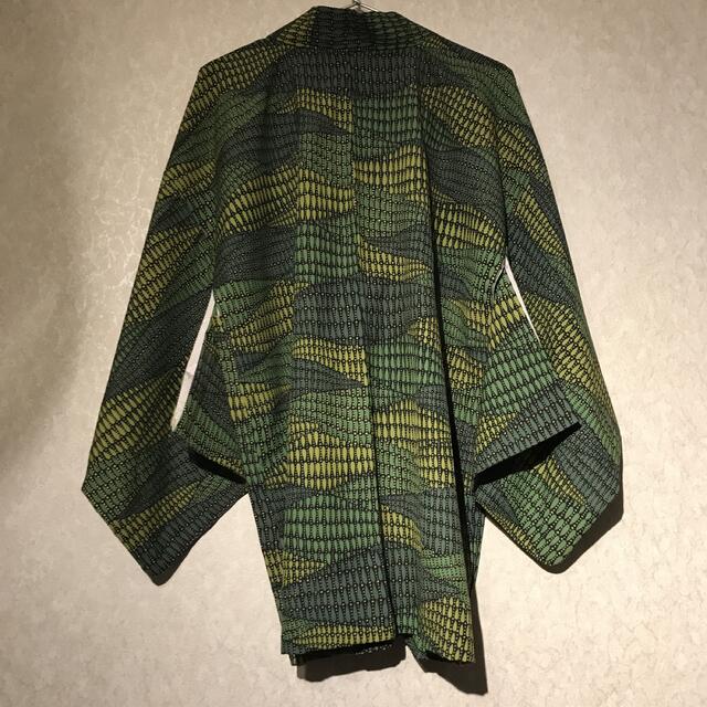 羽織　着物　和装　和　緑 レディースの水着/浴衣(着物)の商品写真
