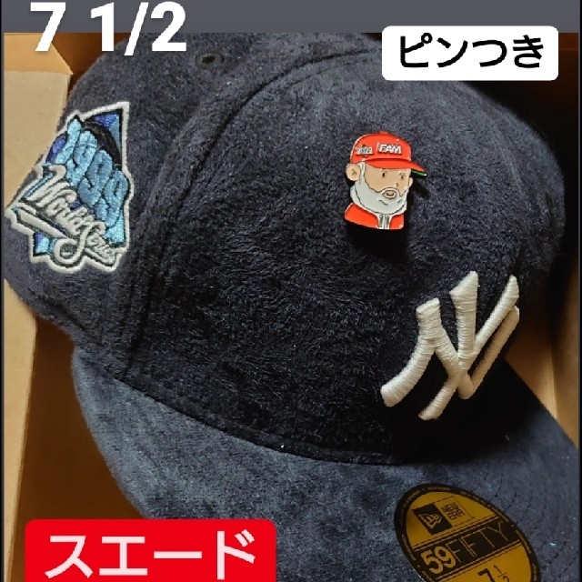 希少 スエード ニューエラ 59fifty ヤンキース 7 1/2 スウェード