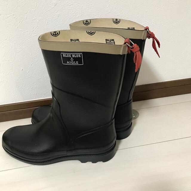 値下げ!!新品未使用!AIGLE✖️BLUE BLUE コラボ レインブーツ-