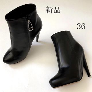 マルタンマルジェラ(Maison Martin Margiela)の新品/36 メゾン マルジェラ ラウンドソール ブーツ ブーティ ブラック 足袋(ブーツ)