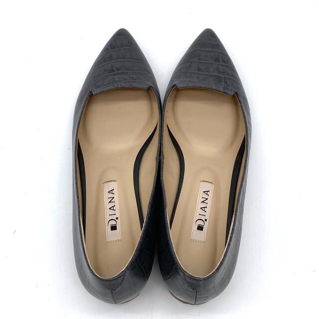 DIANA(ダイアナ)の【美品】DIANA ダイアナ ポインテッドトゥ フラット パンプス 22.5cm レディースの靴/シューズ(ハイヒール/パンプス)の商品写真