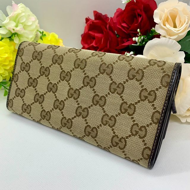 Gucci(グッチ)のGucci　グッチ　長財布　GG　キャンバス　ハートロゴ　インターロッキング レディースのファッション小物(財布)の商品写真