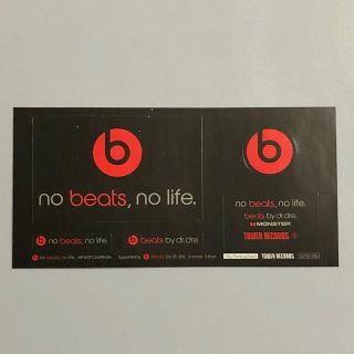 ビーツバイドクタードレ(Beats by Dr Dre)のbeats Beats by Dr.Dre TOWERRECORDS ステッカー(ノベルティグッズ)