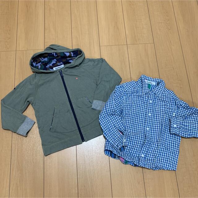 familiar(ファミリア)の【used美品2点】familiar 120センチ　男の子　おまとめ キッズ/ベビー/マタニティのキッズ服男の子用(90cm~)(Tシャツ/カットソー)の商品写真