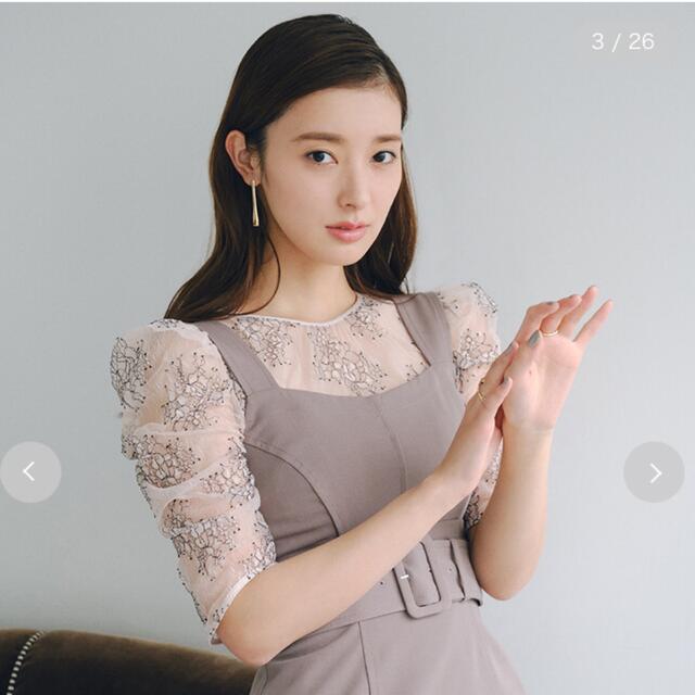 送料無料 通販  完売色🌷新作新品🍀スナイデル ポインテッドスリーブレースブラウス シャツ/ブラウス(長袖/七分)