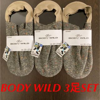 グンゼ(GUNZE)のGUNZE グンゼ BODYWILD ボディワイルド メンズソックス 3足セット(ソックス)