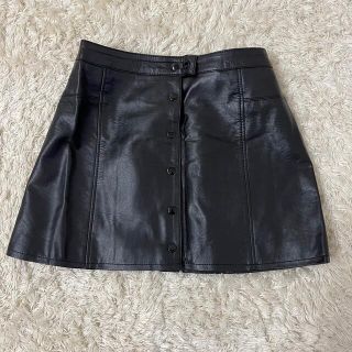 エイチアンドエム(H&M)のH&M レザースカート(ミニスカート)