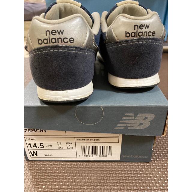 New Balance(ニューバランス)のニューバランス　996  スニーカー　ネイビー　14.5㎝ キッズ/ベビー/マタニティのベビー靴/シューズ(~14cm)(スニーカー)の商品写真