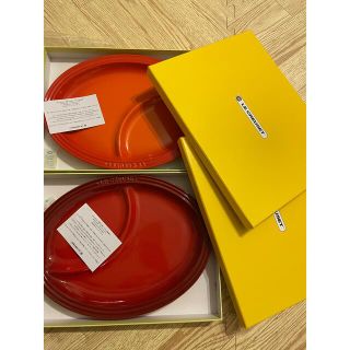 ルクルーゼ(LE CREUSET)の新品未使用 ル・クルーゼ LE CREUSET ランチプレート 2枚セット(食器)