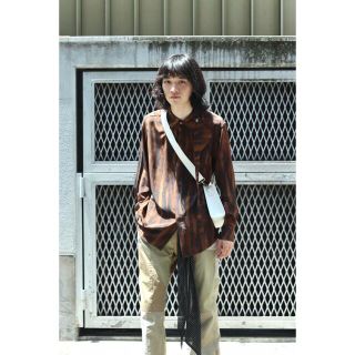 コモリ(COMOLI)のMASU 21AW FUR PRINT SILK SHIRTS エムエーエスユー(シャツ)