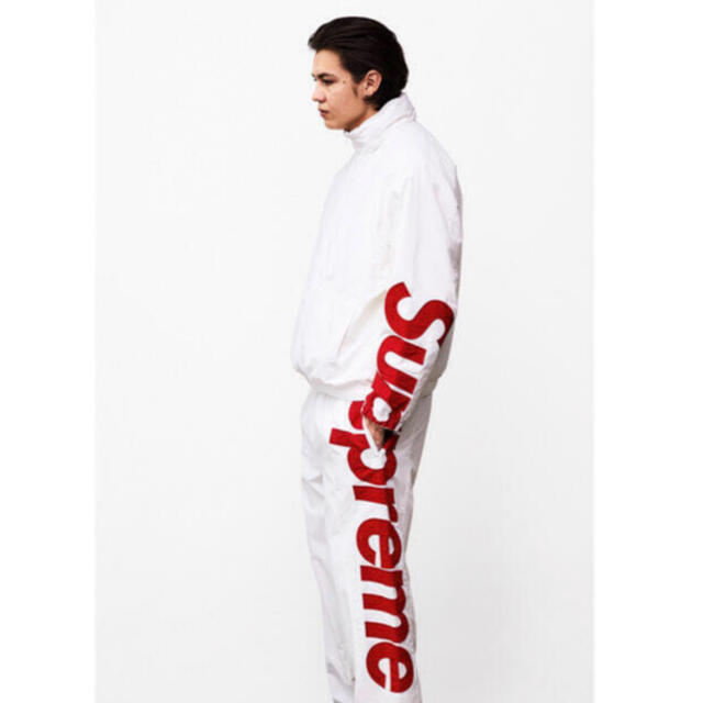 supreme spellout track pants