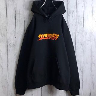 STUSSY - 【美品】ステューシー 刺繍ロゴ ファイヤーロゴ パーカー XL ...