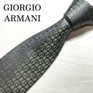 ジョルジオアルマーニ(Giorgio Armani)の【美品】ジョルジオアルマーニ ネクタイ G柄 総柄 シルク100% 高級(ネクタイ)