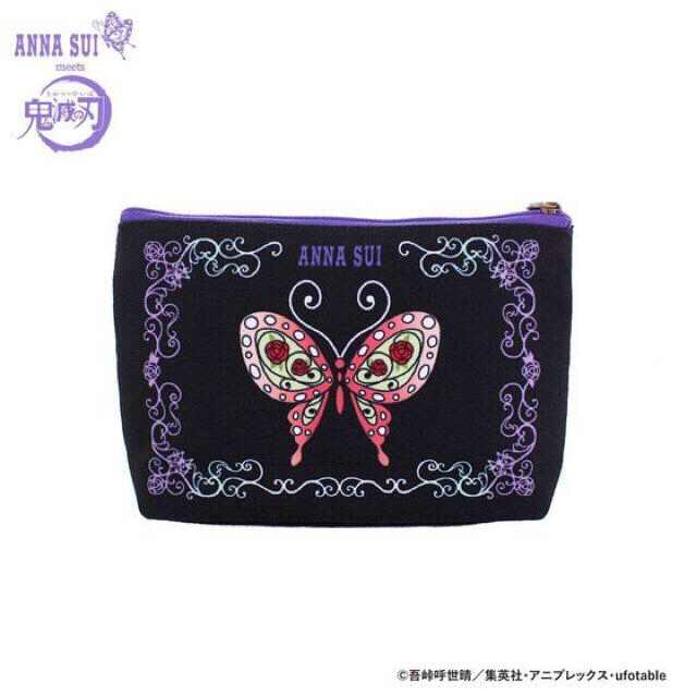 ANNA SUI(アナスイ)のANNA SUI 胡蝶姉妹 ポーチ 鬼滅の刃 アナスイ エンタメ/ホビーのおもちゃ/ぬいぐるみ(キャラクターグッズ)の商品写真