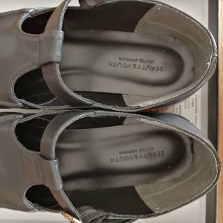 BEAUTY&YOUTH UNITED ARROWS - BY Tストラップ リサイクルレザー