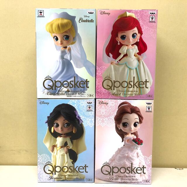 フィギュア Disney ディズニープリンセス Qposketフィギュア 4体セットの通販 By Marunasmizumas S Shop ディズニー