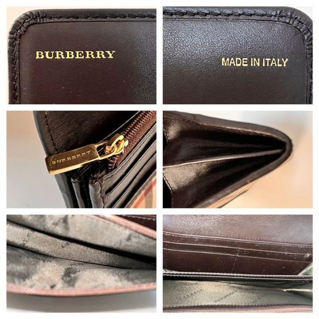 BURBERRY(バーバリー)のBurberry☆チェック柄 ２つ折り長財布 美品 レディースのファッション小物(財布)の商品写真