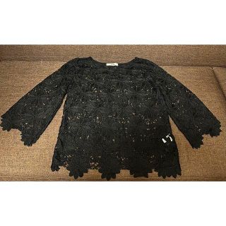 グレイル(GRL)のグレイル　GRL  レース　トップス　7部袖　色落ちなし(シャツ/ブラウス(長袖/七分))