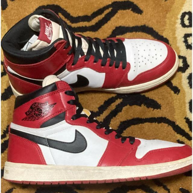 NIKE(ナイキ)の箱付き　AIR JORDAN 1st CHICAGO 28cm custom品 メンズの靴/シューズ(スニーカー)の商品写真