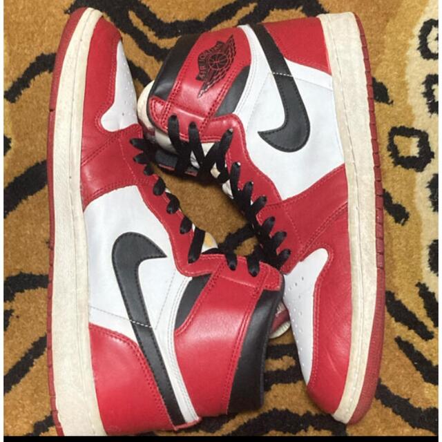 NIKE(ナイキ)の箱付き　AIR JORDAN 1st CHICAGO 28cm custom品 メンズの靴/シューズ(スニーカー)の商品写真