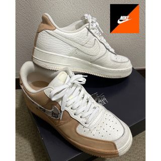 ナイキ(NIKE)のエアフォースワン  プレミアム　クラフト　タン　カスタム(スニーカー)