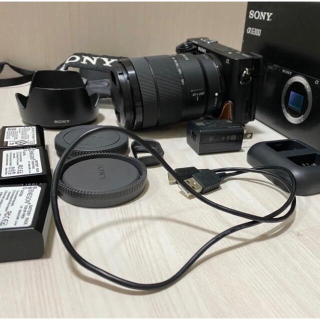 SONY α6300 バッテリー×3 SEL50F18単焦点レンズ