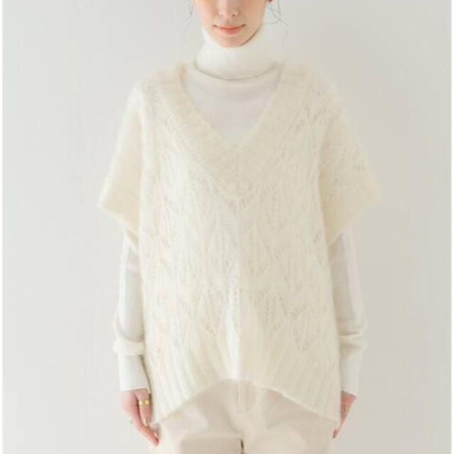 JOURNAL STANDARD(ジャーナルスタンダード)のjournal standard relume  モヘヤ混オープンワークベスト レディースのトップス(ベスト/ジレ)の商品写真