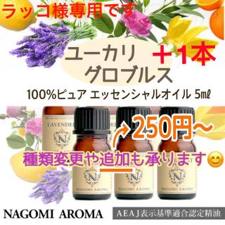 ラッコ様専用です　100%ピュアエッセンシャルオイルNAGOMI5㎖ 2本(エッセンシャルオイル（精油）)