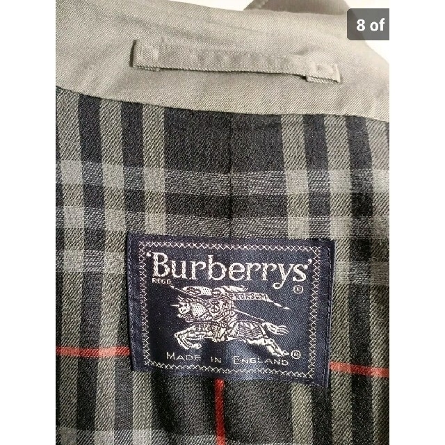1枚袖 BURBERRY バーバリー ステンカラーコート UK12EX LONG-