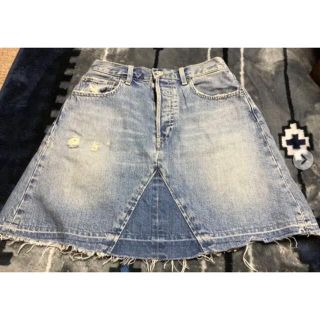 マウジー(moussy)の【Jinju様専用】マウジー　デニムスカート　ダメージ加工(ミニスカート)