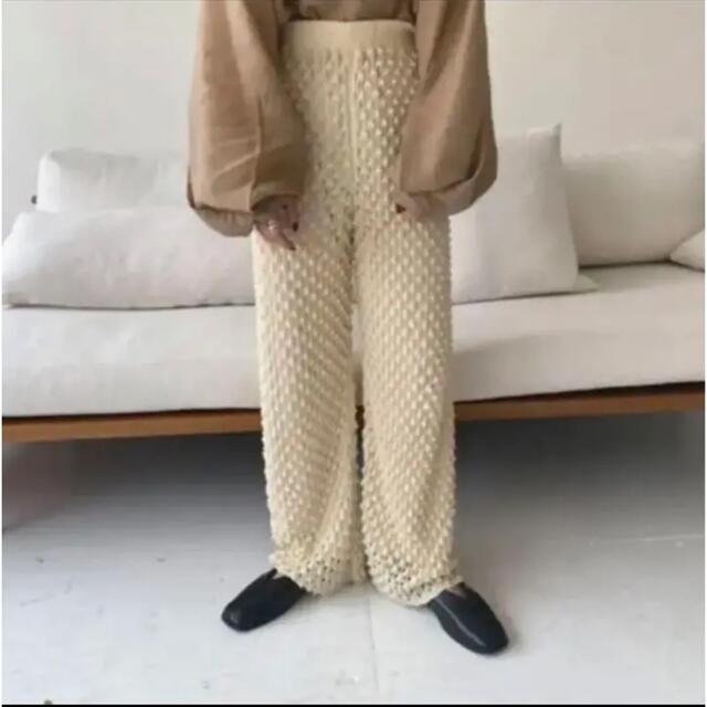 lawgy(ラウジー)のlawgy original ami knit pants  レディースのパンツ(カジュアルパンツ)の商品写真