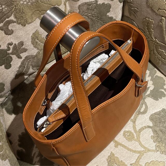 COACH  コーチ　トートバッグ　手提げ　オールレザー　自立します 6