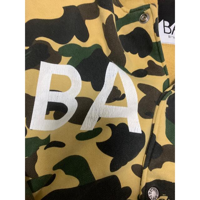 A BATHING APE(アベイシングエイプ)の激レアL！ BAPEファーストカモスウェットスタジャン黄色カモ メンズのジャケット/アウター(スタジャン)の商品写真