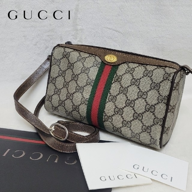 GUCCI グッチ ショルダーバッグ GG柄 シェリーライン インター