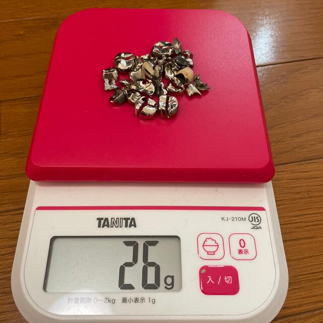 歯科 金属 除去冠 パラジウム 金パラ Agなど26g コスメ/美容のオーラルケア(歯ブラシ/デンタルフロス)の商品写真