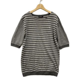 バーバリーブラックレーベル(BURBERRY BLACK LABEL)の美品 バーバリーブラックレーベル 半袖カットソー ボーダー柄 メンズ 3(Tシャツ/カットソー(七分/長袖))