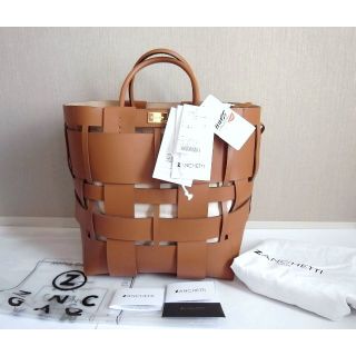 新品 ZANCHETTI ザンケッティ W SHOPPER レザーバスケット39appartement