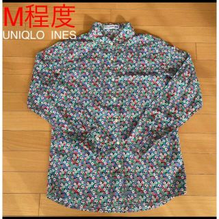 ユニクロ(UNIQLO)の##UNIQLO  INES 花柄シャツ　M程度　美品(シャツ/ブラウス(長袖/七分))