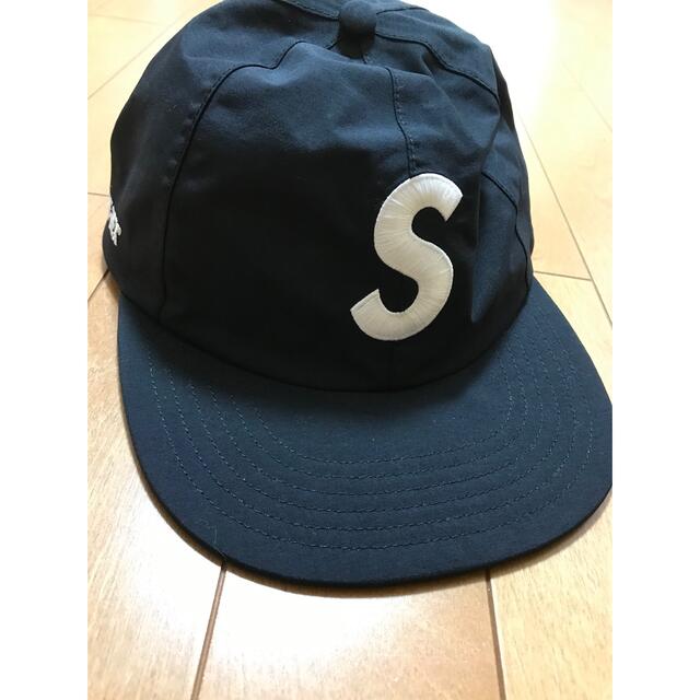 supreme s logo 6 panel gore tex cap 黒