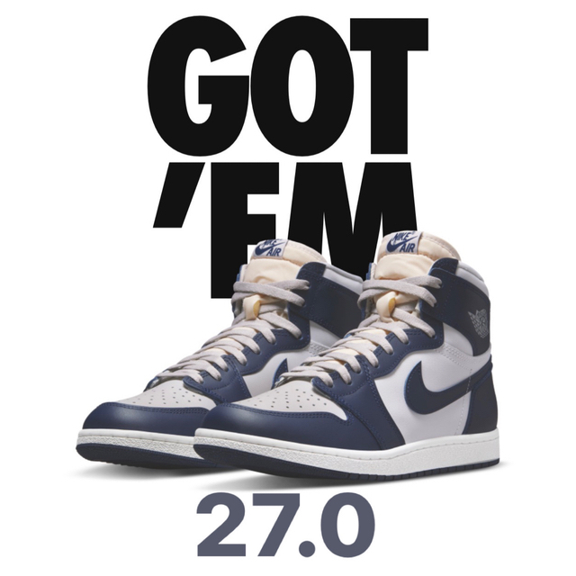 最安値　Nike Air Jordan 1 High 85 Georgetown