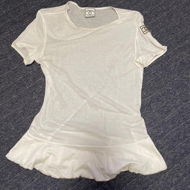 CHANEL - お値下げ🎵CHANEL スポーツライン 白T tシャツの通販 by