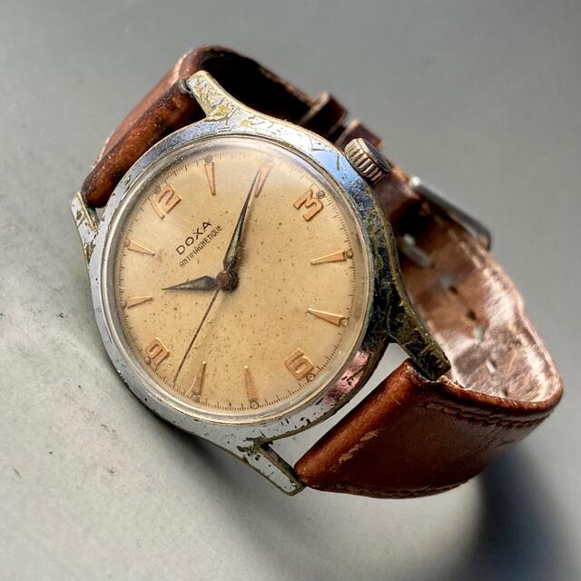 【動作良好】ドクサ アンティーク 腕時計 1940年代 ミリタリー 手巻き