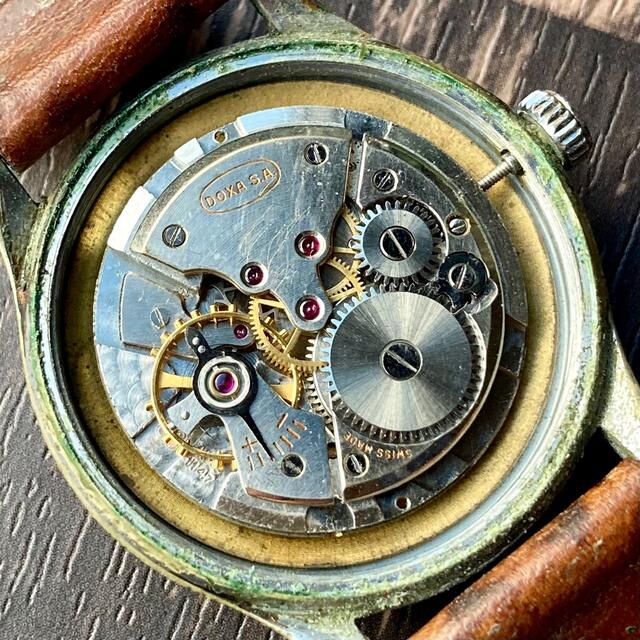 【動作良好】ドクサ アンティーク 腕時計 1940年代 ミリタリー 手巻き
