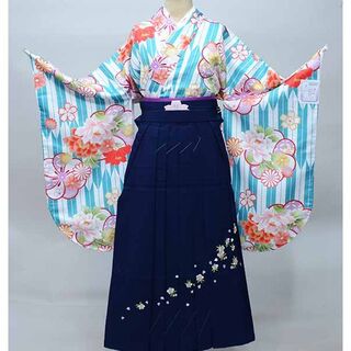 袴フルセット ジュニア用へ直し 135～150cm 袴変更可能 NO36868(和服/着物)