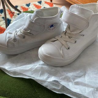 コンバース(CONVERSE)の一回着用☆コンバース ハイカット スニーカー ホワイト 19cm(スニーカー)