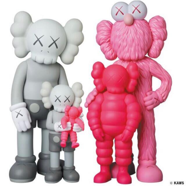 翌日発送　KAWS FAMILY GREY PINK FLUORO PINKフィギュア