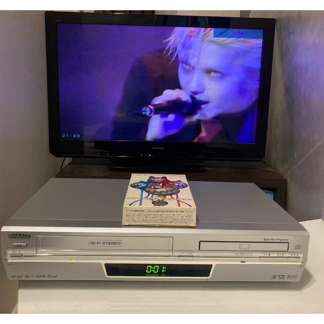 Victor(ビクター)の✨DVD一体型ビデオデッキ ✨◎リモコン ◎説明書◎ケーブル付き⑤ スマホ/家電/カメラのテレビ/映像機器(DVDプレーヤー)の商品写真