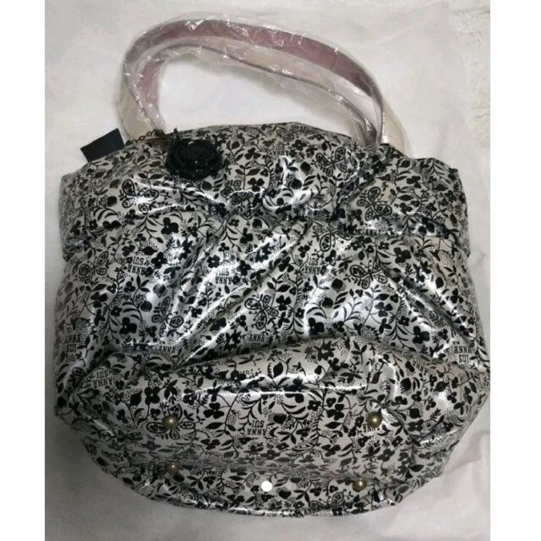 ANNA SUI(アナスイ)のANNA SUI アナスイ バッグ もこもこ 白 ピンク レディースのバッグ(トートバッグ)の商品写真