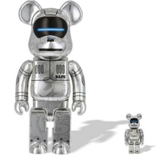 アベイシングエイプ(A BATHING APE)のBE@RBRICK BAPE SORAYAMA SILVER 100% 400%(その他)